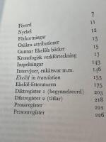 Gunnar Ekel&ouml;f, En bibliografi