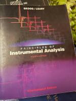 Principles of instrumental analysis