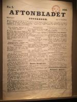 Aftonbladet i Stockholm, N:o 1.    M&aring;ndagen den 6 december 1830 (faksimil)
