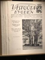 V&auml;stg&ouml;ta-bygden. Tidskrift f&ouml;r hembygdsarbete, natur- och kulturminnesv&aring;rd. Nr 1 - 6 &aring;r 1954