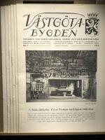 V&auml;stg&ouml;ta-bygden. Tidskrift f&ouml;r hembygdsarbete, natur- och kulturminnesv&aring;rd. Nr 1 - 6 &aring;r 1954