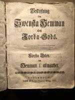  Beskrifning om Swenska hemman och Jorda-gods / Kronohemman i allm&auml;nhet