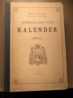 Vestmanlands l&auml;ns kalender 1892