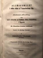 Om den ursprungliga betydelsen af s&aring; kallad stark och svag verbal- och nominal-flexion i de germanska spr&aring;ken. Samlingsvolym med sju spr&aring;kliga avhandlingar
