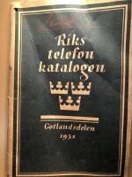 Rikstelefonkatalogen. Gotlandsdelen 1951