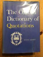 The Oxford dictionary of quotations