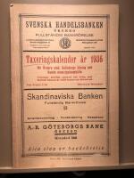 Taxeringskalender &aring;r 1936 f&ouml;r &Ouml;rebro stad, Hallsbergs k&ouml;ping och Kumla municipalsamh&auml;lle