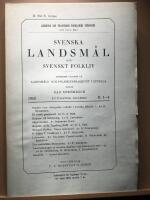 Svenska landsm&aring;l och svensk folkliv, del 1 - 4