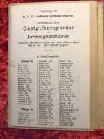 Godtk&ouml;ps-Reskarta N:o 1 &ouml;fver Sverige, upptagande jernv&auml;gar, g&auml;stgifvareg&aring;rdar, postanstaltar bruk m.m. Karta &ouml;fver segelleden kanalv&auml;gen fr&aring;n Stockholm till G&ouml;teborg