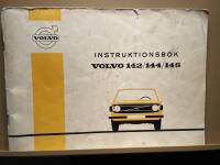 Instruktionsbok.  Volvo 142,  144,  145