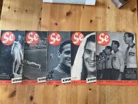 Bildtidningen Se. Fem Olympianummer, Nr: 31, 32, 33, 34 och 42, &aring;r 1948