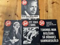 Bildtidningen Se. Fyra nummer; 38, 39 och 40, &aring;r 1961, samt nr 2   1962