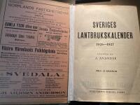 Sveriges lantbrukskalender 1926 - 1927