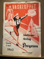 40:e Vasaloppet. Jubileumst&auml;vling. S&ouml;ndagen 3 mars 1963. Program