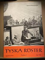 Tyska r&ouml;ster. Specialnummer, &aring;rg, 2,  maj 1942. 