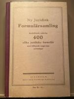 Ny juridisk formul&auml;rsamling inneh&aring;llande omkring 400 olika juridiska formul&auml;r