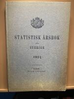 Statistisk &aring;rsbok f&ouml;r Sverige  1921