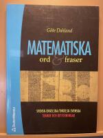 Matematiska ord och fraser - svensk-engelska/engelsk-svenska termer och beteckningar