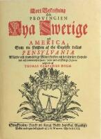 Kort beskrivning om provinsen Nya Sverige uti Amerika