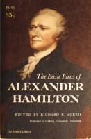 The Basic Ideas of Alexander Hamilton
