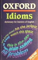 Oxford Idioms Dictionary for learners of English