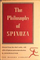 The Philosophy of Spinoza