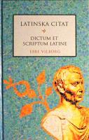 Latinska citat: Dictum et scriptum latine