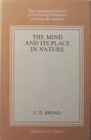 The Mind and its Place in Nature