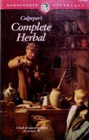 Culpeper's Complete Herbal: A Book of Natural Remedies for Ancient Ills