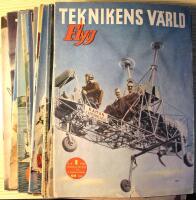 Teknikens V&auml;rld: Flyg - Popul&auml;r Teknik - Tidskrift f&ouml;r Flygvapnet - Officiellt organ f&ouml;r Kungl. Svenska Aeroklubben - Organ f&ouml;r Svenska Pilotf&ouml;reningen - &Aring;rg&aring;ng 1949: Nr 1-26 (komplett &aring;rg&aring;ng)