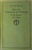 Abhandlung &uuml;ber die Verbesserung des Verstandes - Abhandlung vom Staate