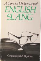 The Concise Dictionary of English Slang
