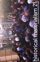 Historical Materialism: Research in Critical Marxist Theory 21.1 - Volume 21 - Issue 1