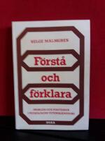 F&ouml;rst&aring; och f&ouml;rklara - Problem och positioner i psykologins vetenskapsteori