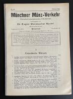 Münchner münz-verkehr, Periodisch erscheinendes offertenblatt. Nr 20. 