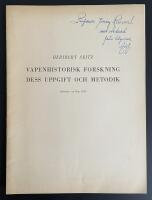 Vapenhistorisk forskning dess uppgift och metodik.