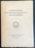 Commentationes de nummis saeculorum IX-XI in Suecia repertis Del 1.