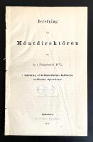 Beretning fra M&oslash;ntdirekt&oslash;ren om de i Finantsaaret 1873/74 i Anledning af Guldm&oslash;ntfodens Indf&oslash;relse stedfundne Operationer.