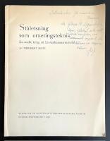 St&aring;letsning som orneringsteknik. En studie kring ett Livrustkammarmaterial.