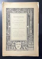 F&ouml;rteckning &ouml;fver &hellip; oljef&auml;rgstavlor, pasteller m.m. samt svenska och utl&auml;ndksa Medaljer och Mynt.