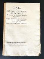Tal, om silfvers &aring;rliga f&ouml;rande til China, huruvida det &auml;r f&ouml;r Europa nyttigt eller skadeligt; h&aring;llet f&ouml;r Kongl. Vetenskaps Academien, vid pr&aelig;sidii nedl&auml;ggande, den 26 Octob. 1774.