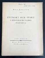 Svenskt och tyskt i Stockholms &auml;ldre historia.