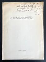 N. Aug. Lundgrens dagb&ouml;cker fr&aring;n S&auml;fstaholm och Ving&aring;ker. En orientering.
