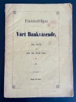 Financefr&aring;gor. V&aring;rt bankv&auml;sende, som det &auml;r och som det borde vara.