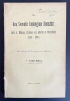 Om den svenske konungens domsr&auml;tt under k. Magnus Eriksson och Albrekt af Meklenburg (1319&ndash;1389). Ett bidrag till Sveriges inre historia.