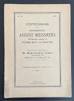 F&ouml;rteckning &ouml;fver musikdirekt&ouml;r August Meissners efterl&auml;mnade samling af svenska mynt och poletter.