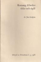Konung Albrekts titlar och sigill