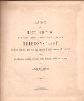 Handbok f&ouml;r m&aring;tt och vigt med fullst&auml;ndiga jemf&ouml;relsetabeller f&ouml;r meter-systemet, utvisande metriskt m&aring;tt och vigt omf&ouml;rdt i &auml;ldre svenskt, och omv&auml;ndt, samt jemf&ouml;relser mellan svenska och utl&auml;ndska m&aring;tt och vigter