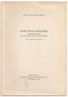 G&ouml;rtzens kokerska - Anteckningar om mynttecknens efterm&auml;le