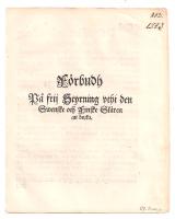 F&ouml;rbudh p&aring; frij Styrning vthi den Swenske och Finske Sk&auml;ren at bruka 